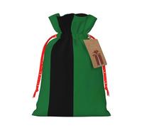 Flag Of The Sultanate Of Delhi Print Christmas Drawstring Holiday Candy Bag Xmas Sacks Reusable Wrapping Bags Party Favor