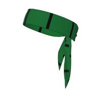 Flag Of The Sultanate Of Delhi Print Head Tie Headbands, Ninja Karate Tie, Athletic Sweatbands,Sweat Wicking Workout Head Band