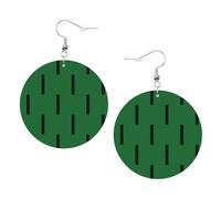 Flag Of The Sultanate Of Delhi Printed Round Earrings For Women, 1 Pair Lightweight Leather Pierced Earrings Set Trendy Jewelry Gifts For Women Girls