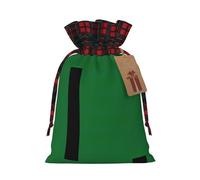 Flag Of The Sultanate Of Delhi Printing Color Matching Plaid Christmas Bag With Drawstring For Christmas Birthdays Party,4.7x6.9 Inch