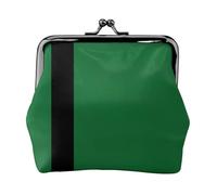 Flag of the Sultanate of Delhi small wallets woman,wallets for women,coin purse for women,small womens wallet,with zipper and kiss lock, Black, One Size, Art Deco