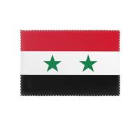 Flag Of The Syrian Arab Republic 12in *18 In Durable Placemats Set Of Six For Dining Table Heat Insulation Anti-Slip Wear-Resistant