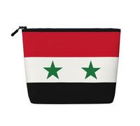 Flag of The Syrian Arab Republic A Versatile Travel Makeup Bag, Ideal for Daily Routines and Business Journeys
