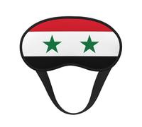 Flag of The Syrian Arab Republic Blackout Sleep Mask,Soft Polyester, Anti-Light, Stylish,Suitable for Men and Women,for Daily Work and Outdoor Travel.