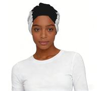 Flag of the Syrian Arab Republic Elastic Headscarf Hat - Soft Breathable Polyester Turban Non Slip Sleep Cap for Daily Use