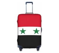 Flag of The Syrian Arab Republic Luggage Cover Suitcase Trolley Case Protector Elastic Washable Anti Scratch Fit 18-32 Inch