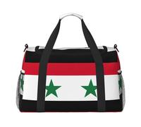 Flag of the Syrian Arab Republic Print Daily essentials Large Capacity Hand Carry Bag for Weekend Getaways style Bags