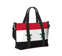 Flag of The Syrian Arab Republic Print Lightweight Carry On Tote Women Men Travel Hand Bag Weekend Vacation Short Trips