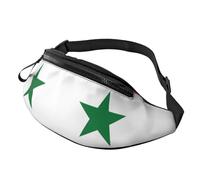 Flag of The Syrian Arab Republic Print Man and Women Waist Bag Lightweight Travel Accessory for Hiking Cycling Running