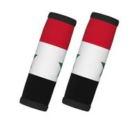 Flag Of The Syrian Arab Republic Print Travel Essentials Luggage Handle Wrap Grips 2 Packs Easy Identification Suitcases