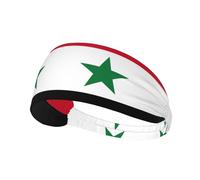 Flag of The Syrian Arab Republic Printing Double-Sided,Unisex Elastic Sports Headband,Ideal As A Gift for Sports-Loving Friends,Family