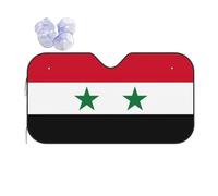 Flag of The Syrian Arab Republic Printing Summer Sun Shade Sunshade Windshield Cover Front Window Shade Sun Visor Shade Car Accessories