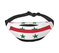 Flag of the Syrian Arab Republic Travel Fashion Waist Bag, Suitable for Sports, Running, Cycling, Traveling, Fishing Boys Large Crossbody Waist Bag,