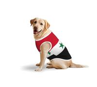 Flag Of The Syrian Arab Republicprint Large Pets Vest Party Travel Breathable Summer Lightweight Soft Cozy Sleeveless