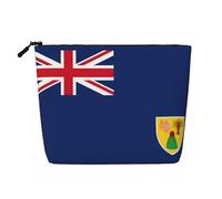 Flag of The Turks and Caicos Islands A Versatile Travel Makeup Bag, Ideal for Daily Routines and Business Journeys