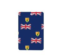 Flag Of The Turks And Caicos Islands Car Air Fresheners Cards - Set Of 4 Pieces,For Cars & Home, Long-Lasting Lavender Fragrance
