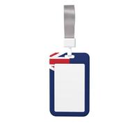 Flag of The Turks and Caicos Islands Card Badge Holder. Durable Abs Material, Clear Id Display, Suitable for Office, Event, Meeting, Easy Identification.
