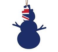 Flag Of The Turks And Caicos Islands Christmas Wooden Ornaments Christmas Tree Hanging Decoration Xmas Home Party Festive Decor