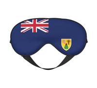 Flag of The Turks and Caicos Islands Eye Mask, Sleep Mask for Men Women 100% Blackout, No Pressure On Eyes, Soft & Breathable