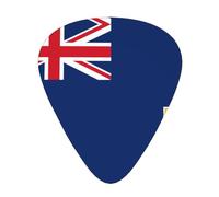Flag of the Turks and Caicos Islands Guitar picks, 12-pack of wear-resistant guitar picks for guitar, bass, electric guitar, ukulele, thin, medium and heavy