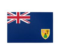 Flag of the Turks and Caicos Islands Horizontal Wooden Jigsaw Puzzle 1000 Pieces Relax and Improve Hands on Skills and Concentration