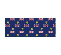 Flag of the Turks and Caicos Islands Keyboard and Mouse Pad, Extra Large Desk Cover, Spill Resistance Mat for Smooth Tracking
