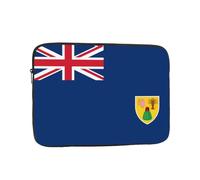 Flag of the Turks and Caicos Islands Patterned 17 inch Portable Laptop Bag - Perfect for Business, Travel, School, Office Shockproof Laptop Inner Pocket