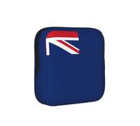 Flag of the Turks and Caicos Islands Period Proof Storage Bag-Feminine Hygiene Travel Case for Sanitary Pads, Discreet Mensural Pouch for Purse Office