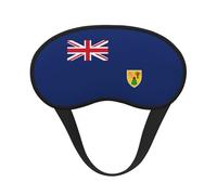 Flag of The Turks and Caicos Islands Print Adults Washable Eye Mask for Sleeping Light Blocking Nap for Night Rest Cover
