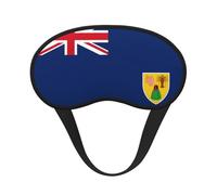 Flag of The Turks and Caicos Islands Print Blackout Sleep Mask - Light-Blocking, Comfortable, Ideal for Travel, Camping, Meditation, and Yoga