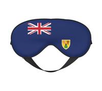 Flag of The Turks and Caicos Islands Print Comfortable Eye Mask Full Coverage Lightweight Men Women Outdoor Travel Relaxation