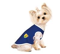 Flag of the Turks and Caicos Islands print Dog Shirts for Small Dogs Stretchy T-Shirts Lightweight Tank Top Sleeveless Striped Vest