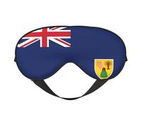 Flag of The Turks and Caicos Islands Print Eye Mask,Silk-Like Sleep Mask,Night Sleeping Mask for Men Women,for Sleep Relaxation