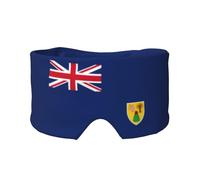 Flag of The Turks and Caicos Islands Print Sleep Eye and Ear Muffs Blocking for Home Office Camping Airplane Travel Nap Aid