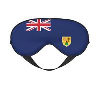 Flag of The Turks and Caicos Islands Print Sleeping Eye Cover Eyeshade for Men Women Plane Travel Nap Night Sleeping