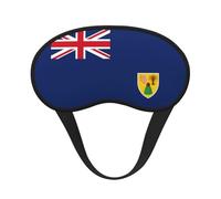 Flag of The Turks and Caicos Islands Print Unisex Blackout Sleep Mask Comfortable Eye Mask for Travel Meditation Sleep Travel