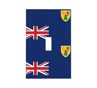 Flag of The Turks and Caicos Islands Printed Decorative Switch Covers-Durable Single and Double Socket Plates for Light SwitchesStyle T