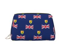 Flag of the Turks and Caicos Islands Printed Zippered Toiletry Bag, Wide Open Storage Case for Personal Care Items and Cosmetics