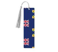 Flag of The Turks and Caicos Islands Printing Fashion Wooden Bookmarks 5 Pieces,Rectangle Bookmarks for Adult Perfect for Graduation Gifts