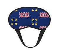 Flag of The Turks and Caicos Islands Sleep Mask Soft Eye MaskBlindfold Eyeshade Smooth Comfortable Eye Cover with