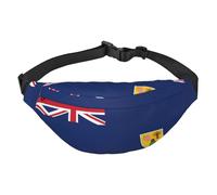 Flag of the Turks and Caicos Islands Travel crossbody waist bag, suitable for sports, running, cycling, traveling, fishing boys large waist bag,