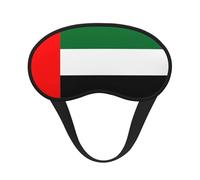 Flag of The United Arab Emirates Blackout Sleep Mask with Elastic Band Design Fits All Head Shapes Ideal for Travel Office and Shift Work
