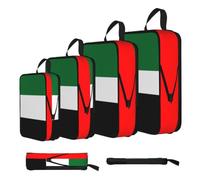 Flag of the United Arab Emirates Compression Packing Cubes 4 Piece Set