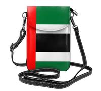 Flag of the United Arab Emirates Roomy Cell Phone Purse Wallet - Versatile Canvas Small Crossbody Purse Bags with Adjustable Leather Strap