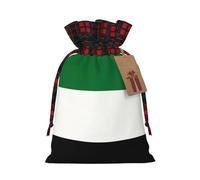 Flag of the United Arab Emirates Two Color Drawstring Gift Bag M Beautiful Convenient Suitable For Christmas Birthdays