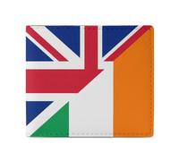 Flag of The United Kingdom and Ireland Bifold Wallet Front Pocket with Money and Credit Card Holder for Men Women