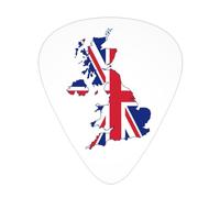 Flag Of The United Kingdom Map Guitar Picks Plectrums For Guitar Bass 12 Pack
