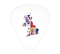Flag Of The United Kingdom Map Guitar Picks Plectrums For Guitar Bass 12 Pack
