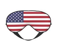 Flag of The United States 12 Flag of The United States Sleep Masks Adjustable Strap Soft Eye Mask for Women Men Travel Work Home