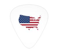 Flag Of The United States Map Guitar Picks Plectrums For Guitar Bass 12 Pack